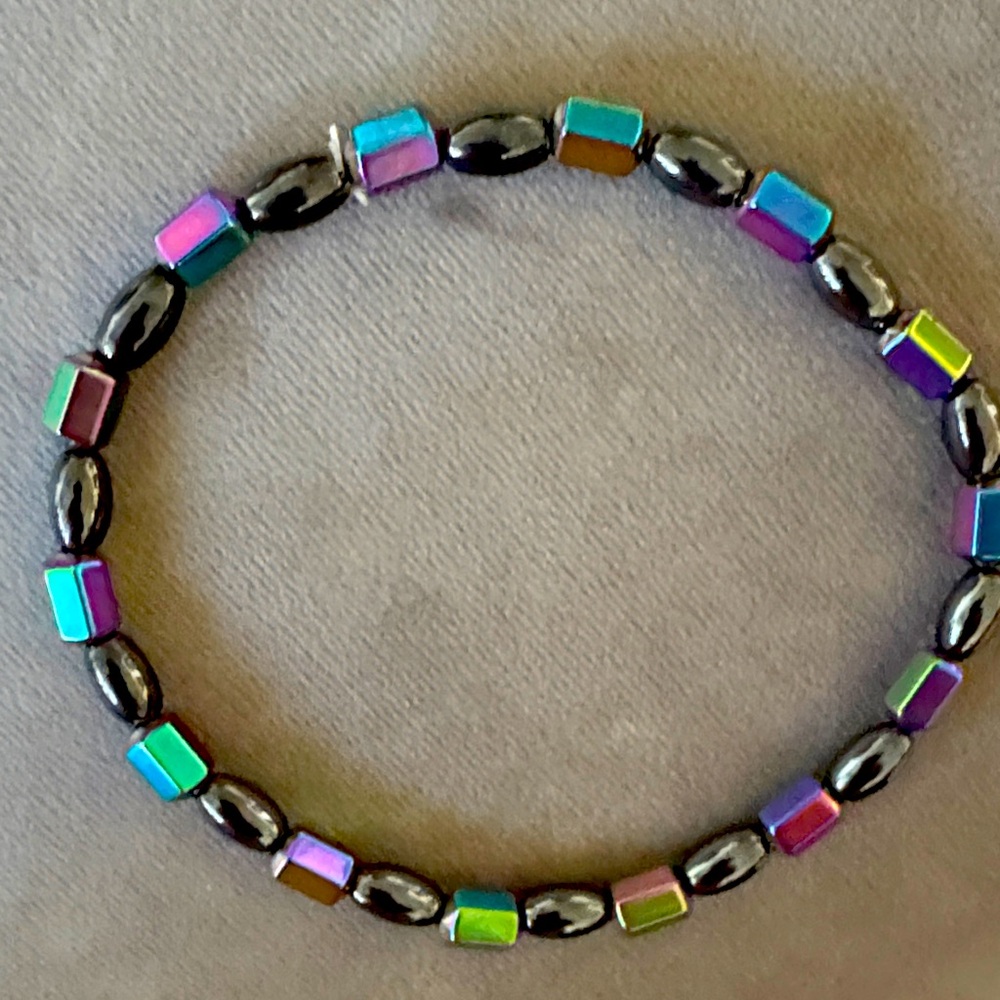Iridescent Magnetic Health Beaded Bracelet